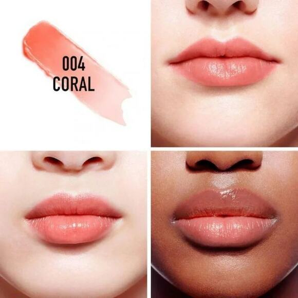 Dior Lip Balm (pink case) SHADE: 004 CORAL - Picture 1 of 1